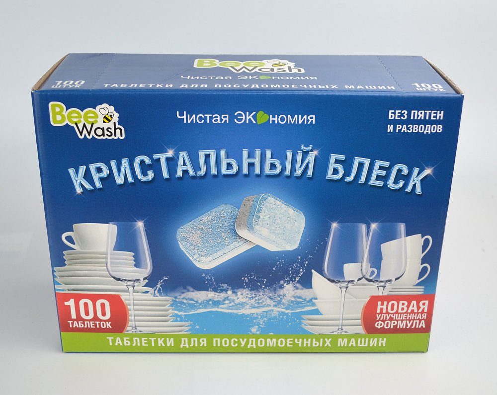 Таблетки для посудомоечной машины Bee Wash 100 шт.